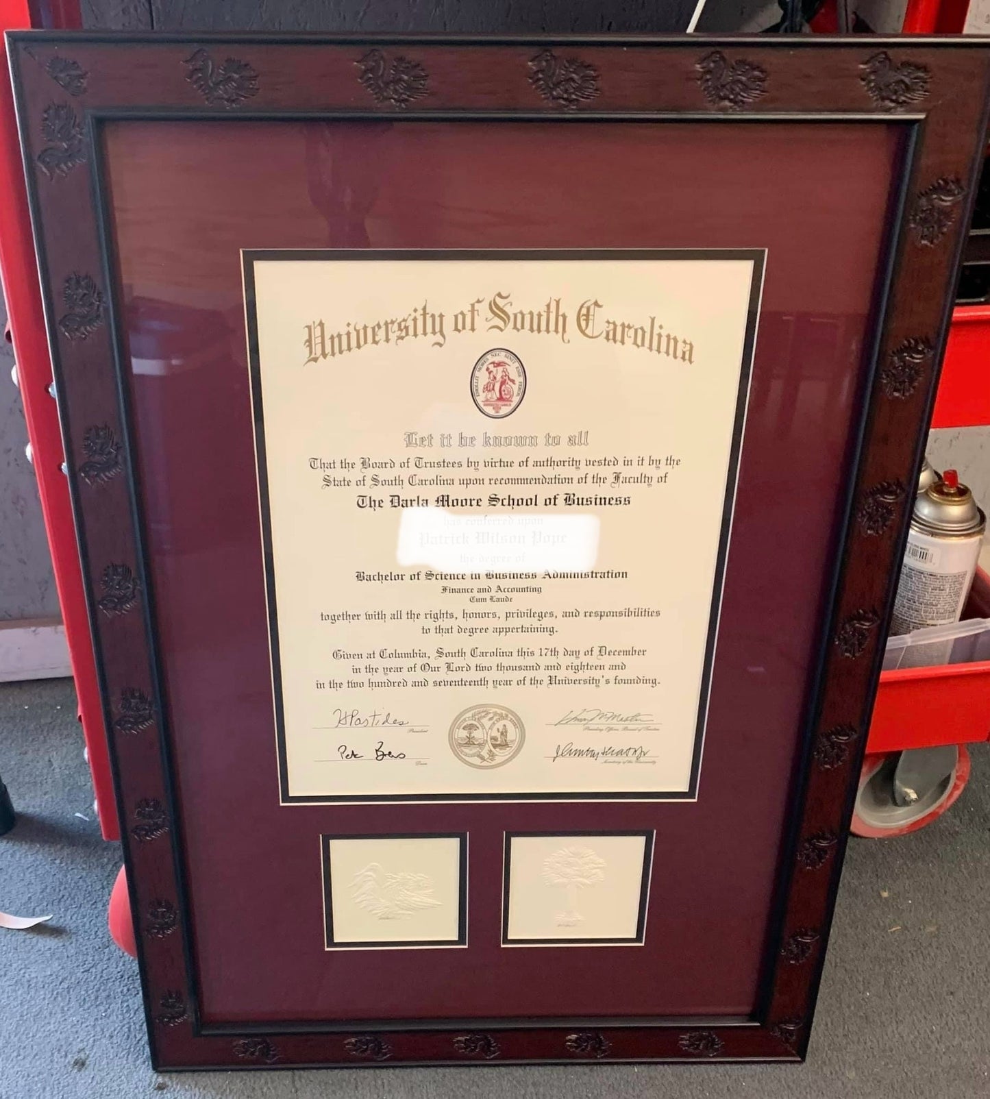 Diploma Frames for University of South Carolina