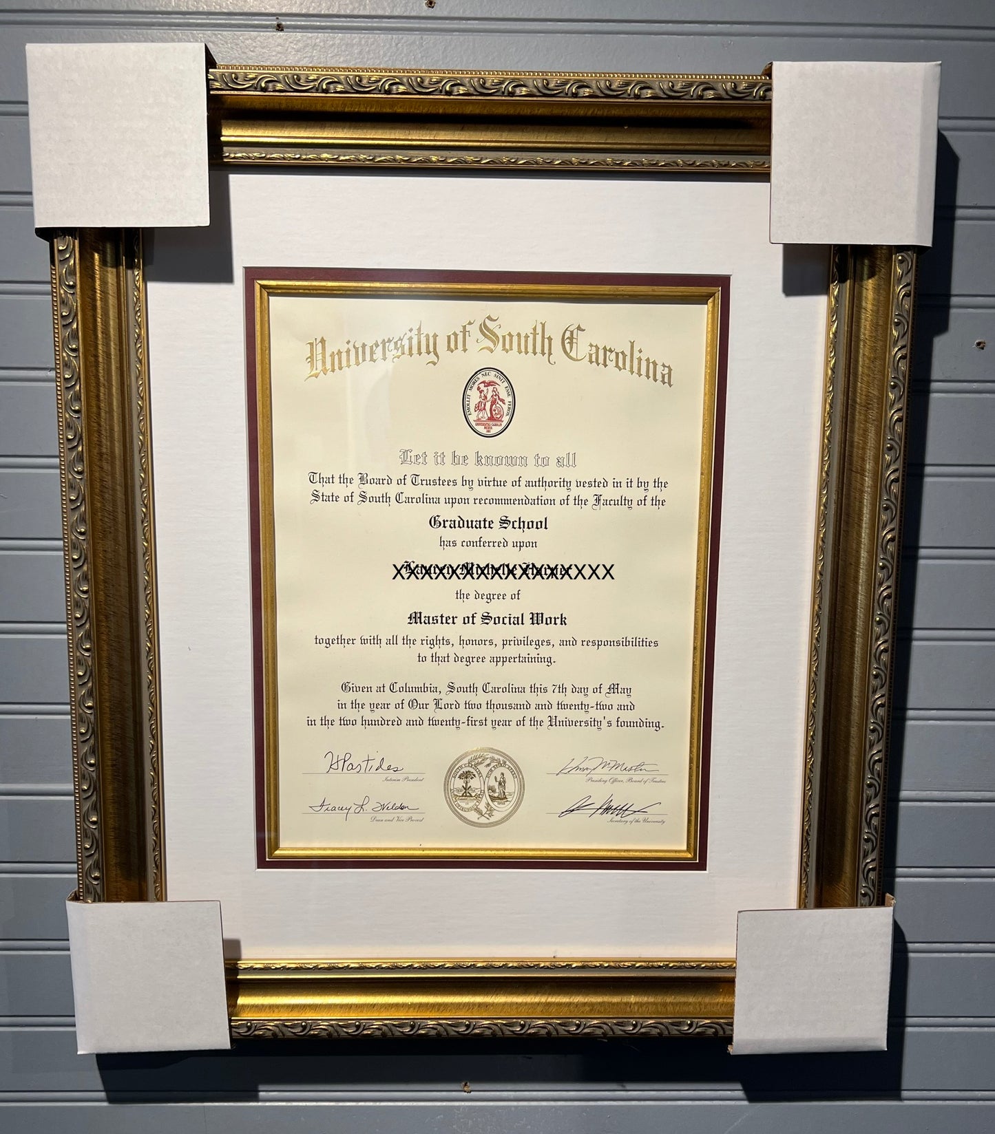 Diploma Frames for University of South Carolina