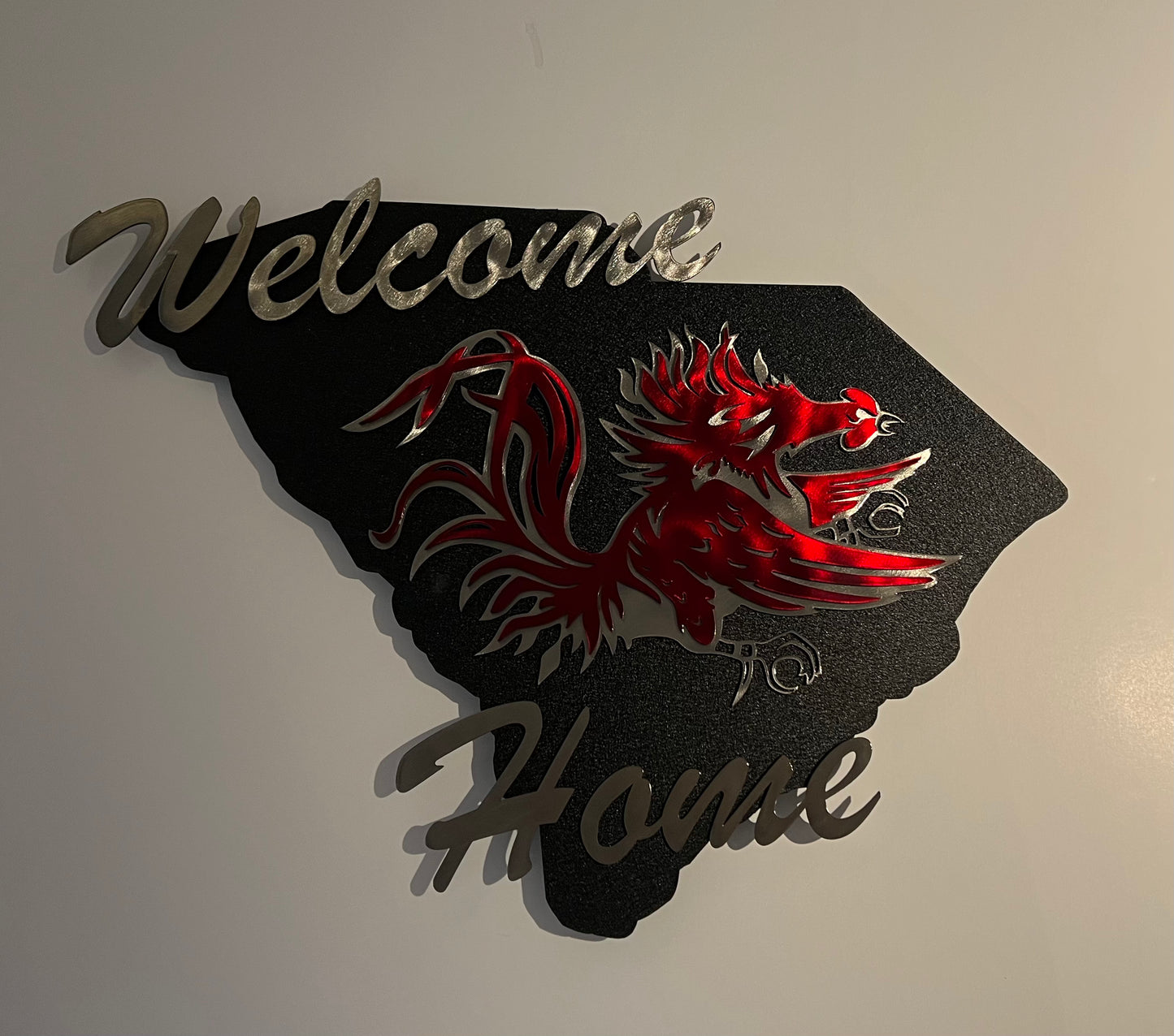 SC Gamecock Metal Art