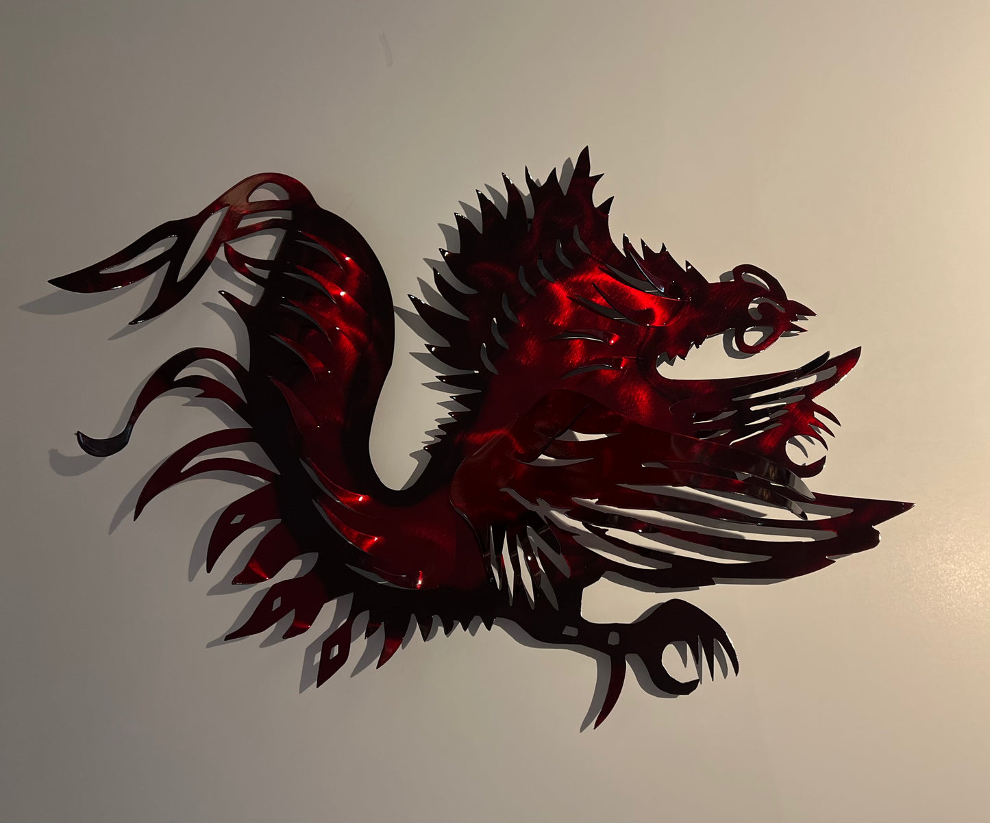 3-D Gamecock Metal Art