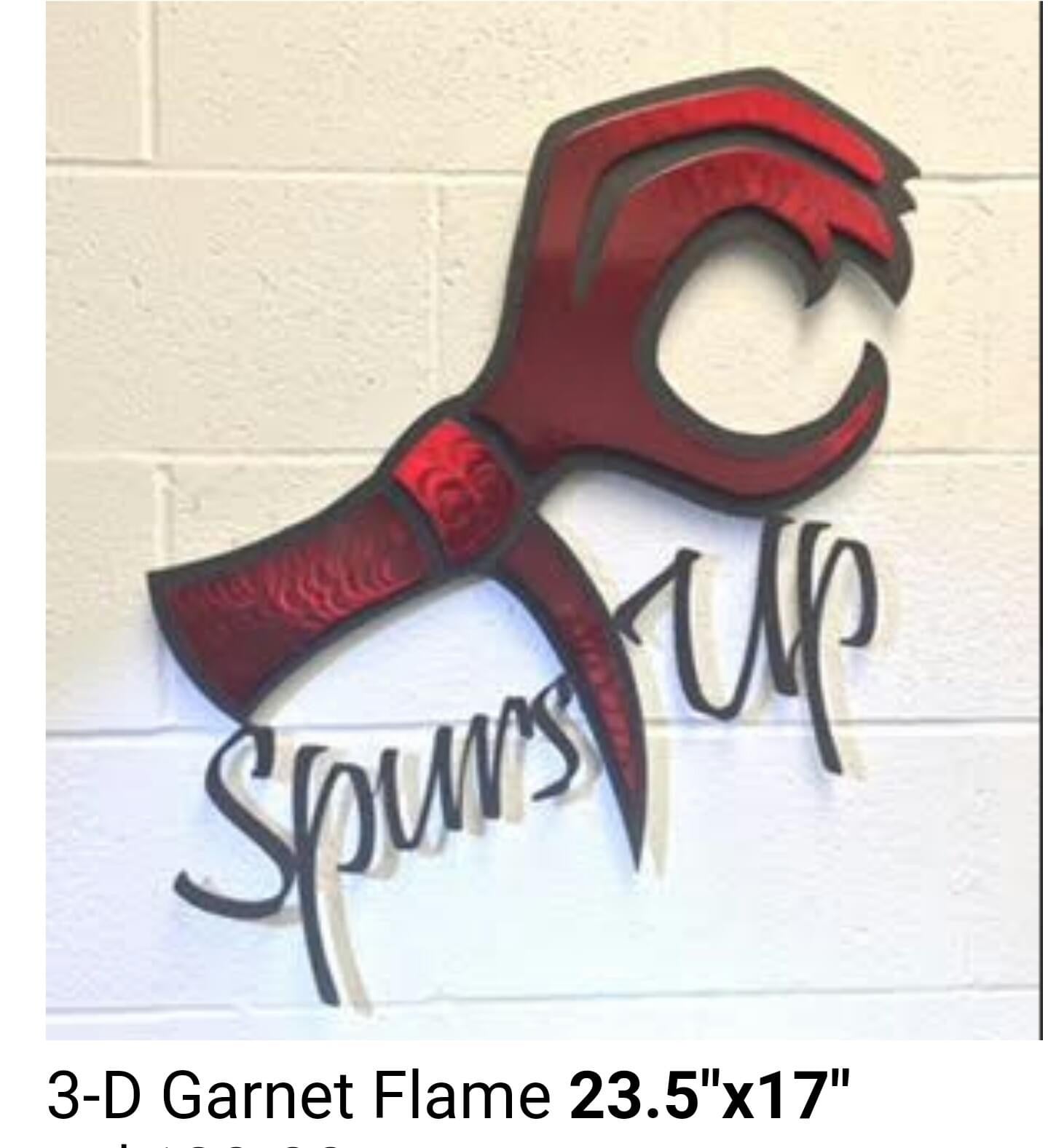 Spurs Up Metal Art